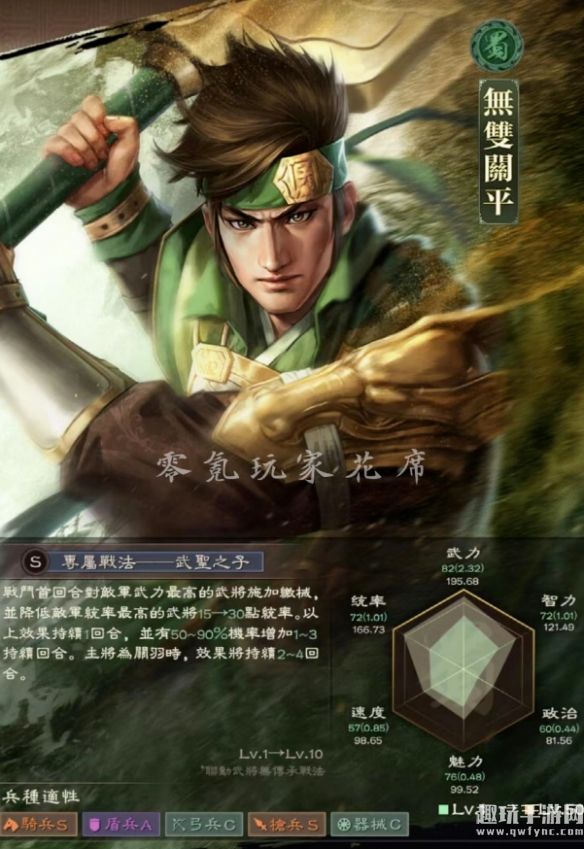 《三国志战略版》联动武将无双关平攻略